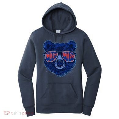 Retro Cubs Baseball Sports Fan Women's Hoodie