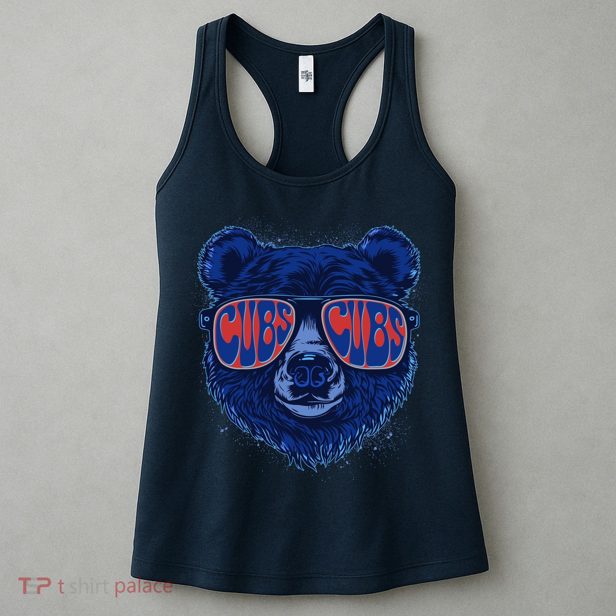 Retro Cubs Baseball Sports Fan Women's Tank Top