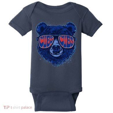 Retro Cubs Baseball Sports Fan Baby Bodysuit