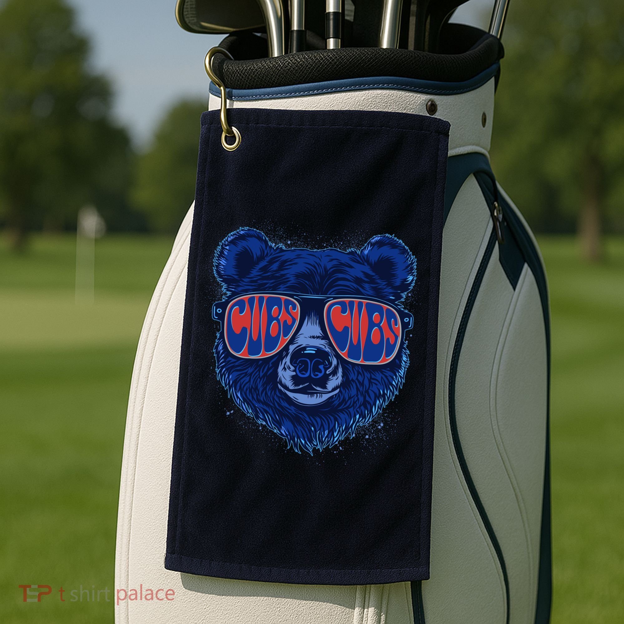 Retro Cubs Baseball Sports Fan Golf Towel