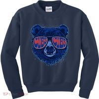 Retro Cubs Baseball Sports Fan Kids Sweatshirt thumb 0