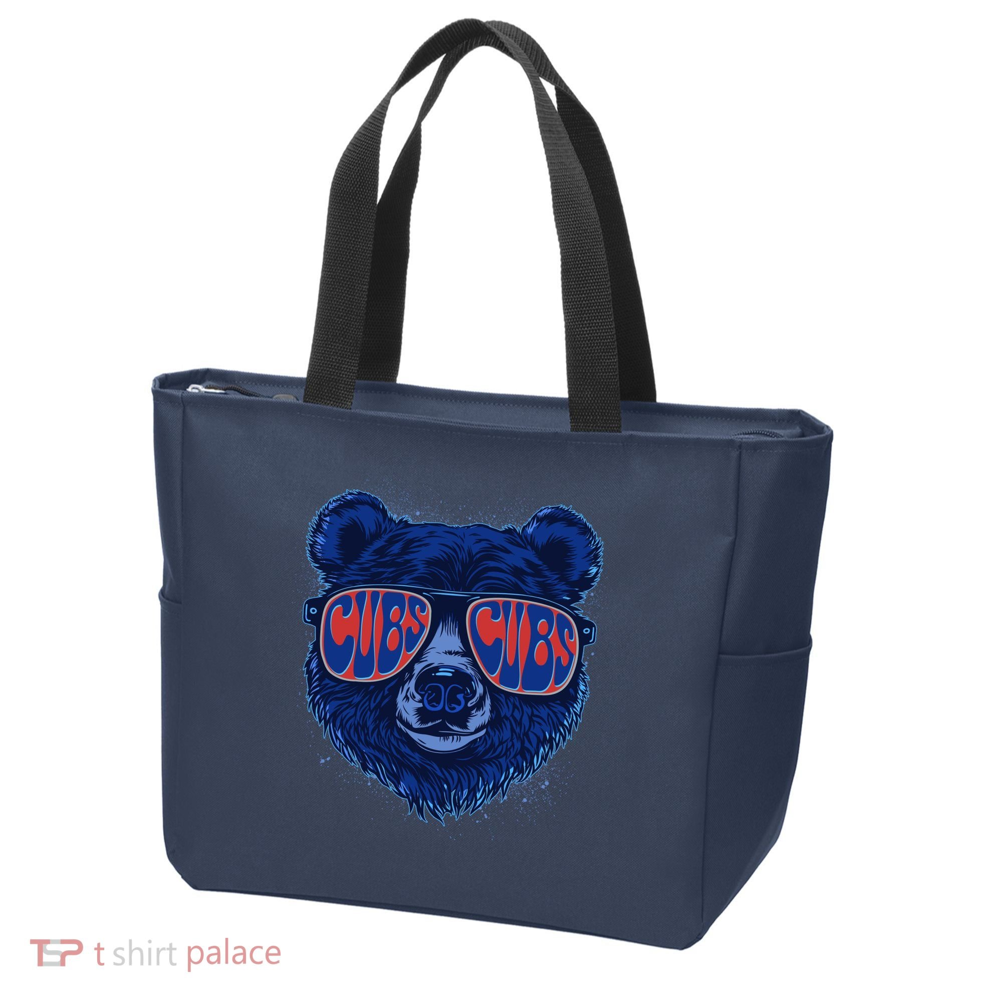 Retro Cubs Baseball Sports Fan Tote Bag