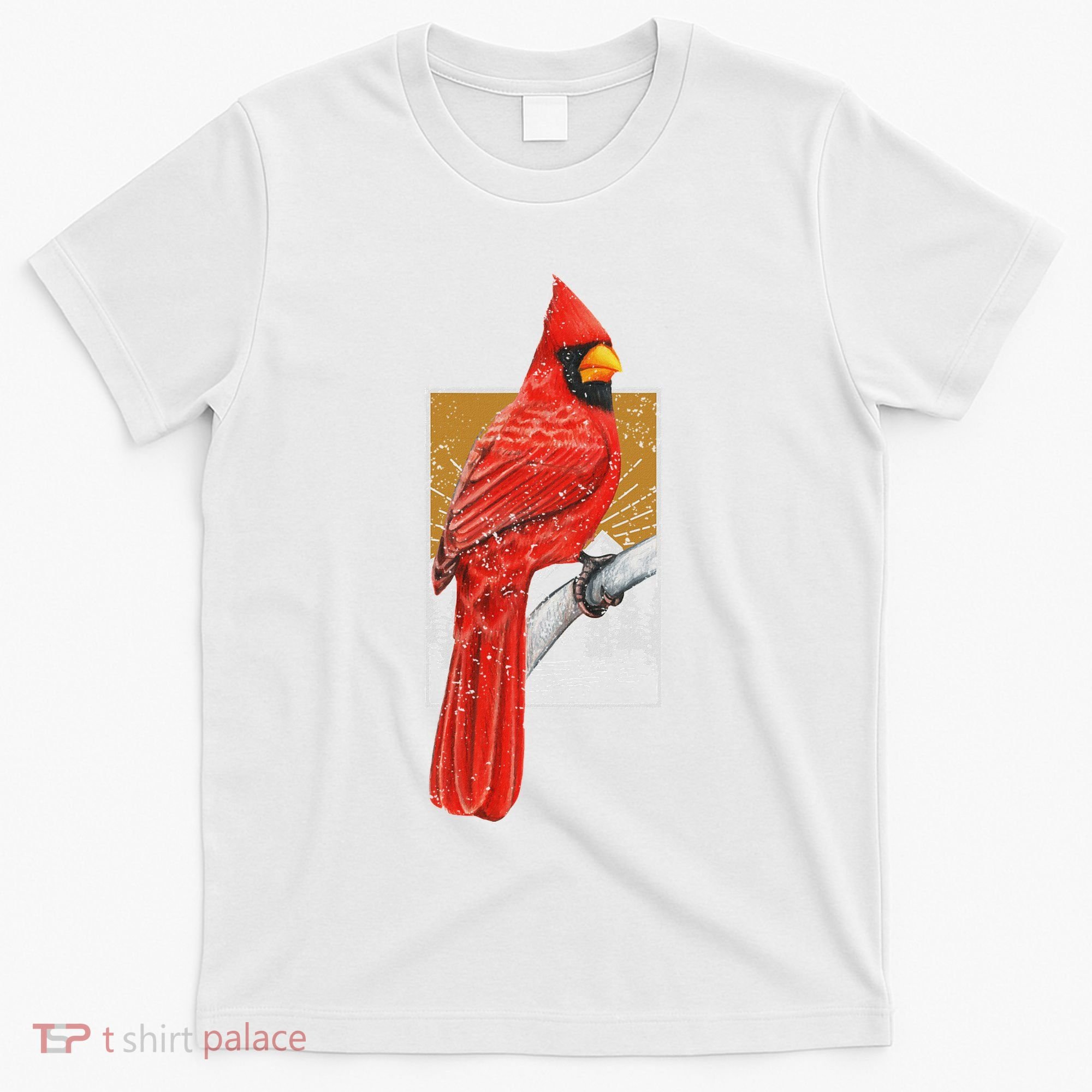 Red Cardinal Bird Watcher Bird Watching Vintage Nature Bird T-Shirt