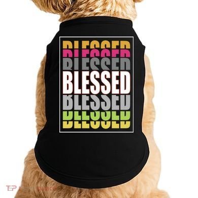 Retro Colored Blessed Mashup Doggie Tank