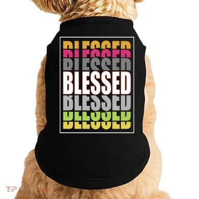 Retro Colored Blessed Mashup Doggie Tank