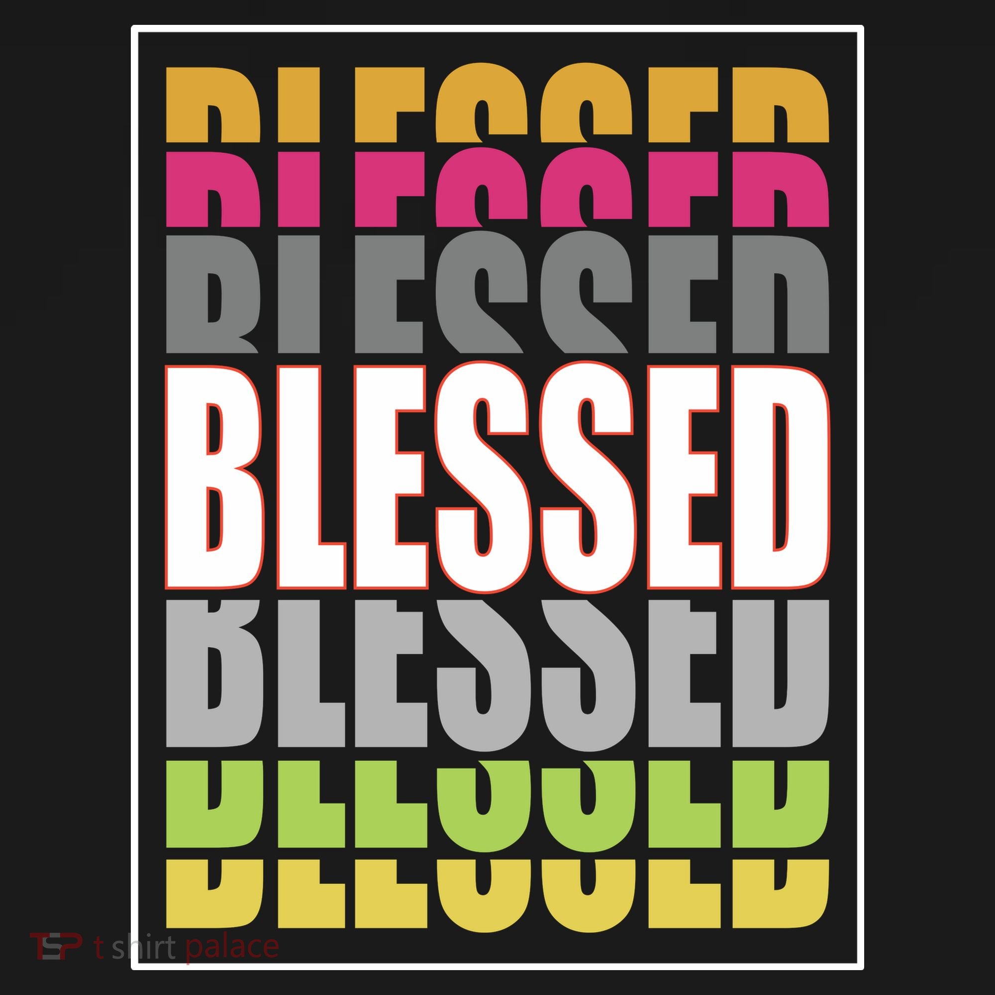 Retro Colored Blessed Mashup Hoodie