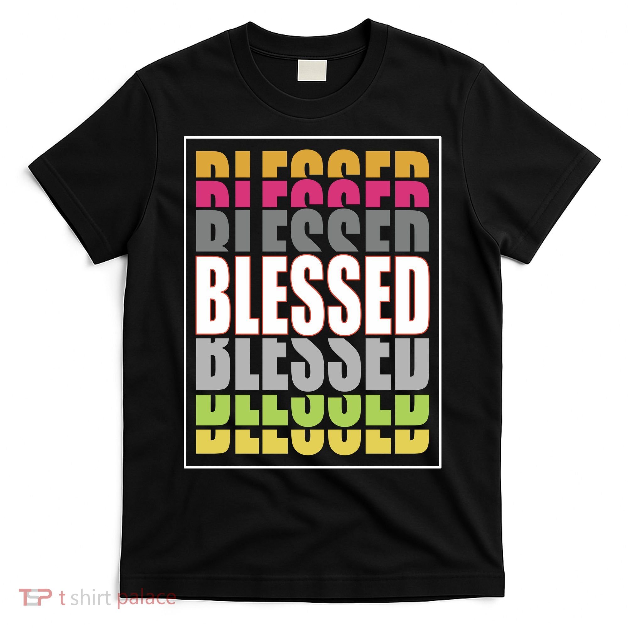 Retro Colored Blessed Mashup T-Shirt