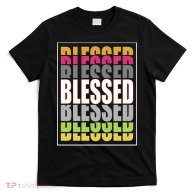 Retro Colored Blessed Mashup T-Shirt