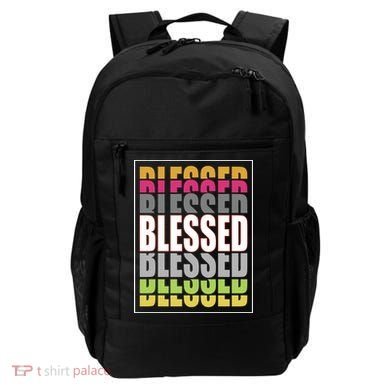 Retro Colored Blessed Mashup Backpack