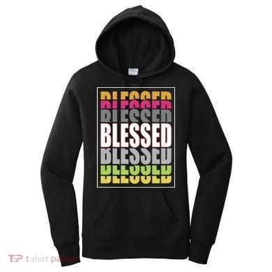 Retro Colored Blessed Mashup Women's Hoodie