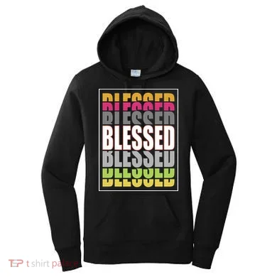 Retro Colored Blessed Mashup Women's Hoodie