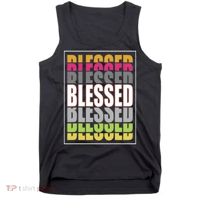 Retro Colored Blessed Mashup Tank Top