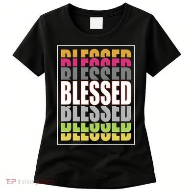 Retro Colored Blessed Mashup Women's T-Shirt