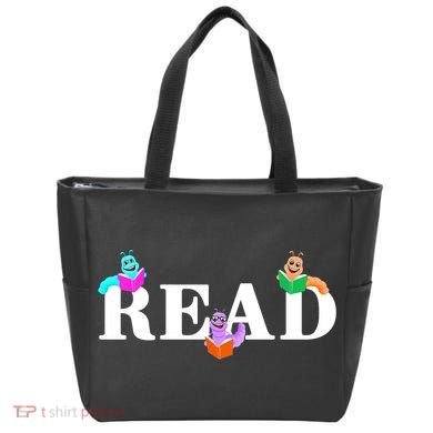Read Cute Book Worms Tote Bag