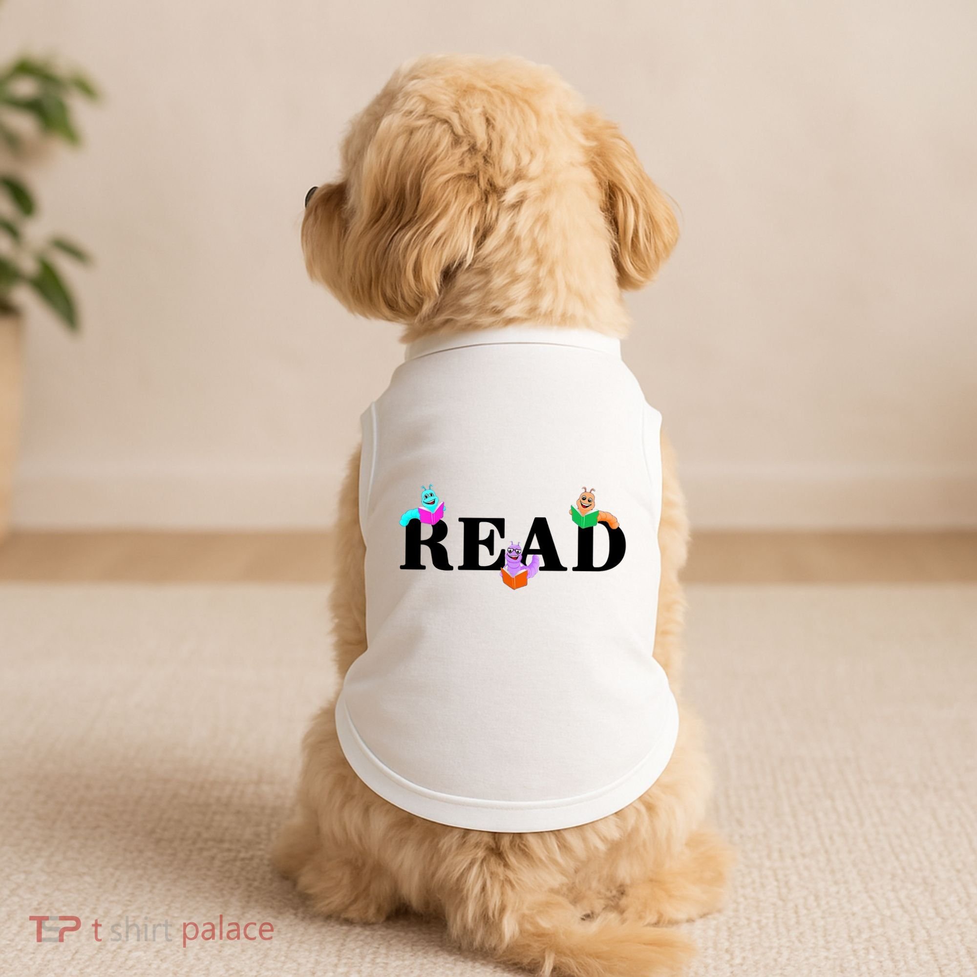 Read Cute Book Worms Doggie Tank