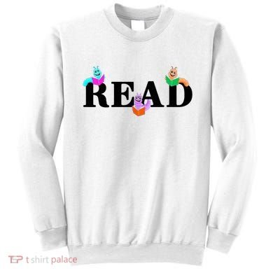 Read Cute Book Worms Sweatshirt