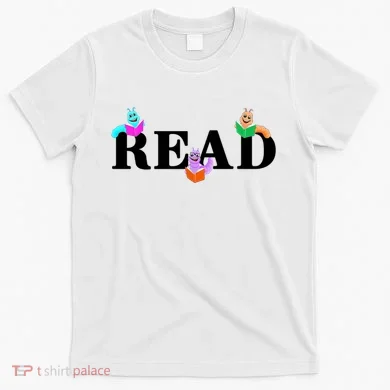 Read Cute Book Worms T-Shirt