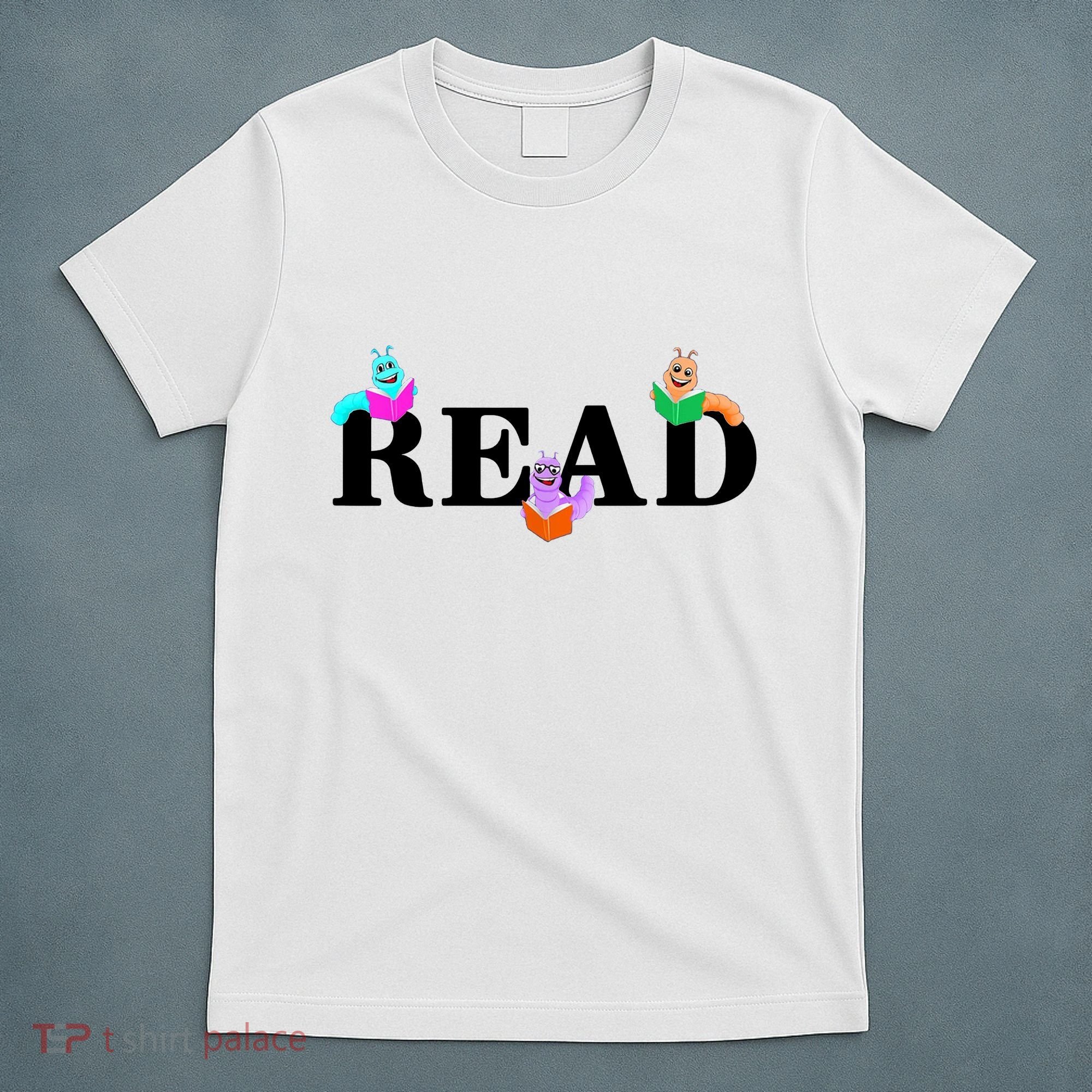 Read Cute Book Worms T-Shirt