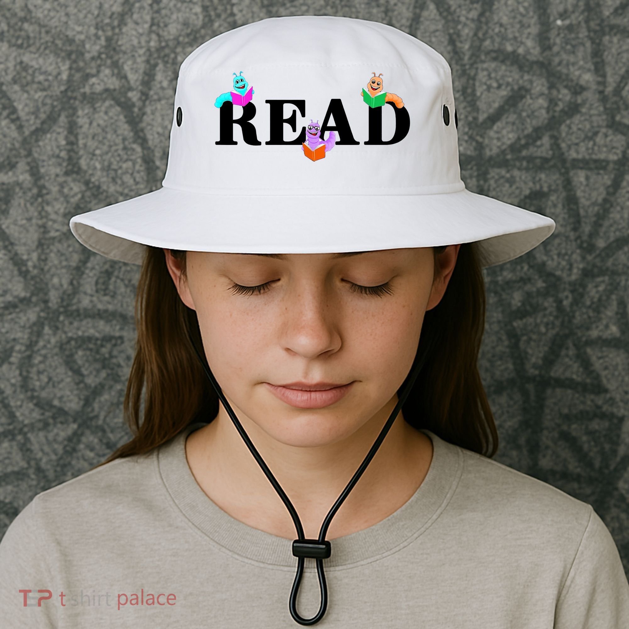 Read Cute Book Worms Bucket Hat