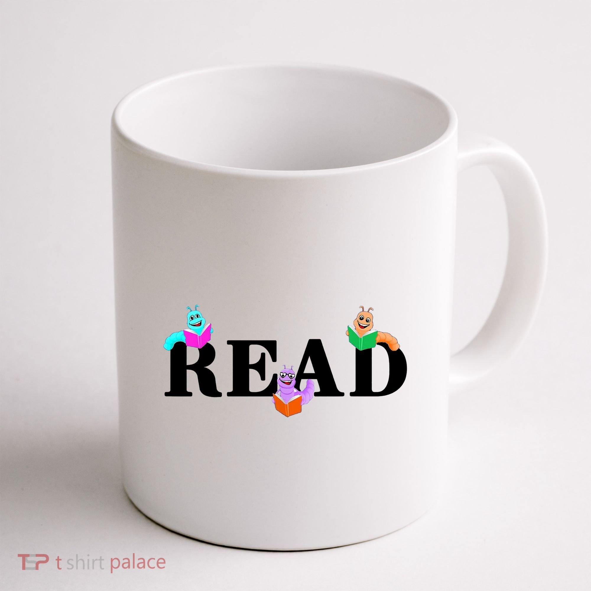 Read Cute Book Worms Coffee Mug