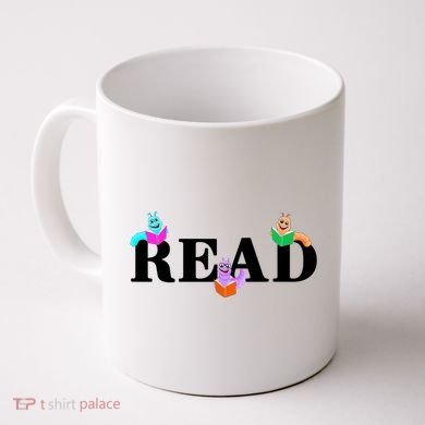 Read Cute Book Worms Coffee Mug
