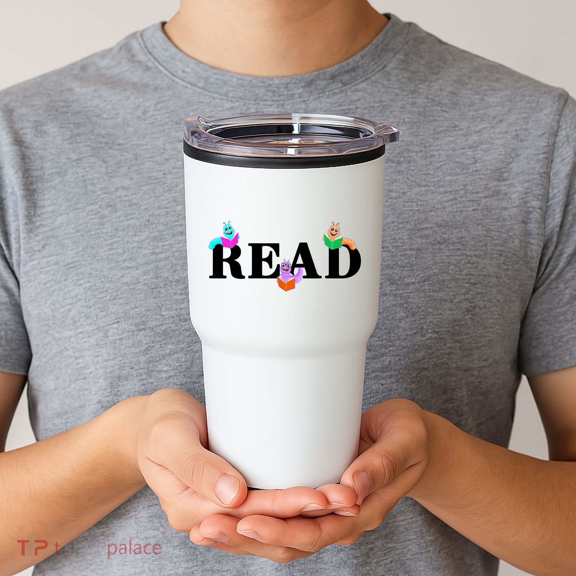 Read Cute Book Worms Tumbler