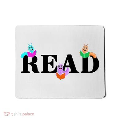 Read Cute Book Worms Mousepad