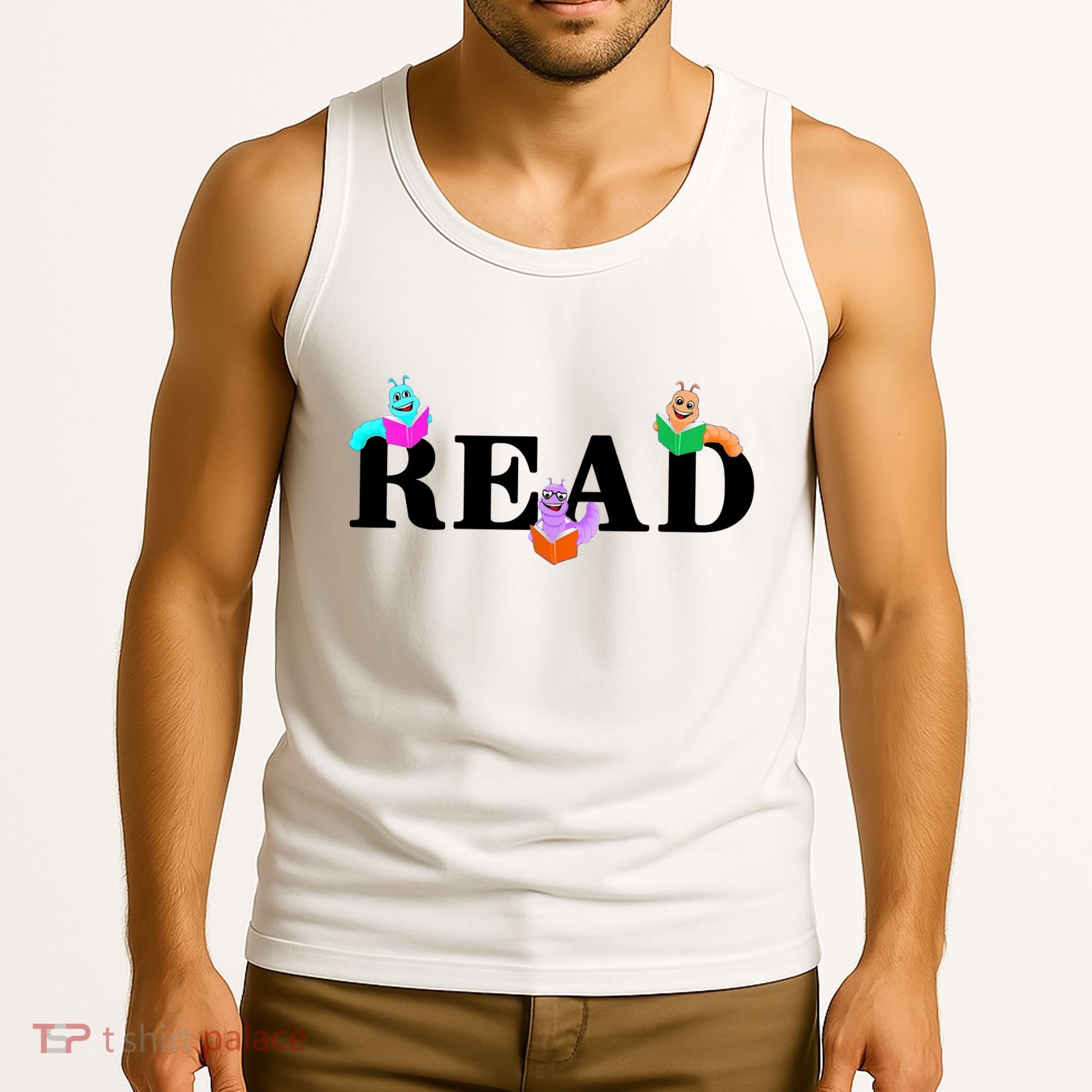Read Cute Book Worms Tank Top