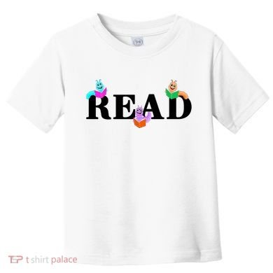 Read Cute Book Worms Toddler T-Shirt
