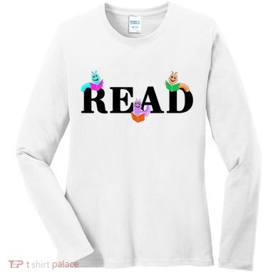 Read Cute Book Worms Women's Long Sleeve Shirt