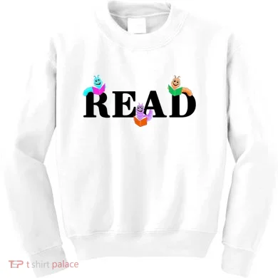 Read Cute Book Worms Kids Sweatshirt