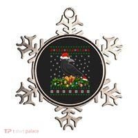 Raven Crow Bird Lover Xmas Santa Hat Ugly Crow Christmas Gift Ornament thumb 0