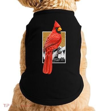 Red Cardinal Bird Watcher Bird Watching Vintage Nature Bird Gift Doggie Tank
