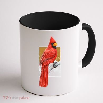 Red Cardinal Bird Watcher Bird Watching Vintage Nature Bird Gift Coffee Mug back