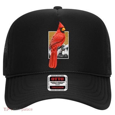 Red Cardinal Bird Watcher Bird Watching Vintage Nature Bird Gift Hat