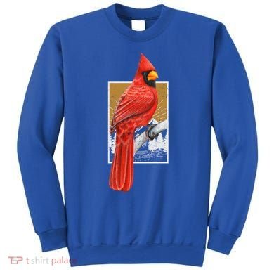 Red Cardinal Bird Watcher Bird Watching Vintage Nature Bird Gift Sweatshirt