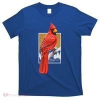 Red Cardinal Bird Watcher Bird Watching Vintage Nature Bird Gift T-Shirt thumb 0