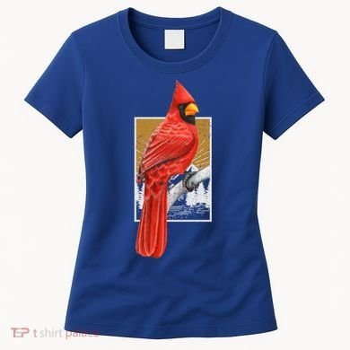 Red Cardinal Bird Watcher Bird Watching Vintage Nature Bird Gift Women's T-Shirt