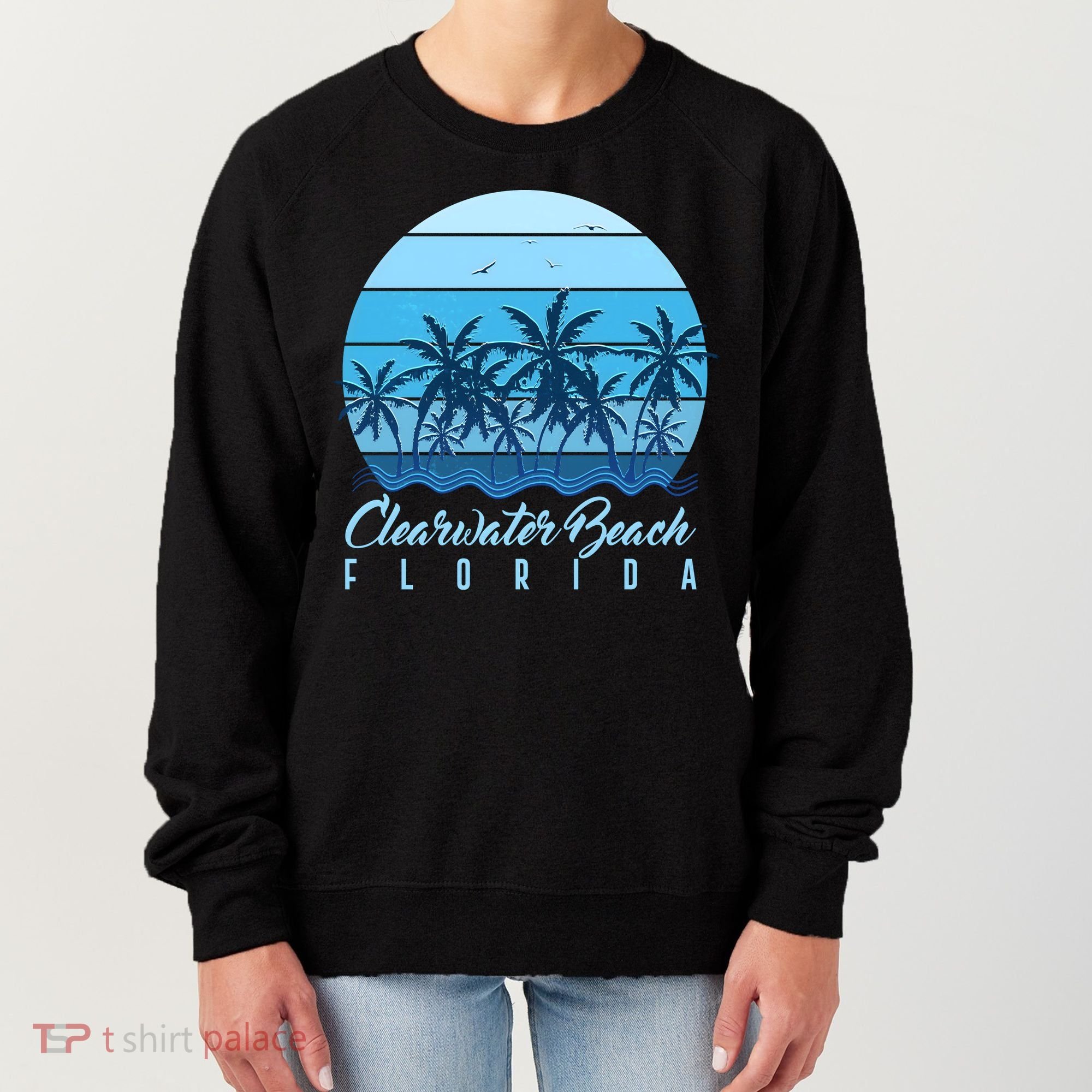 Retro Clearwater Beach Florida Women's Sweatshirt