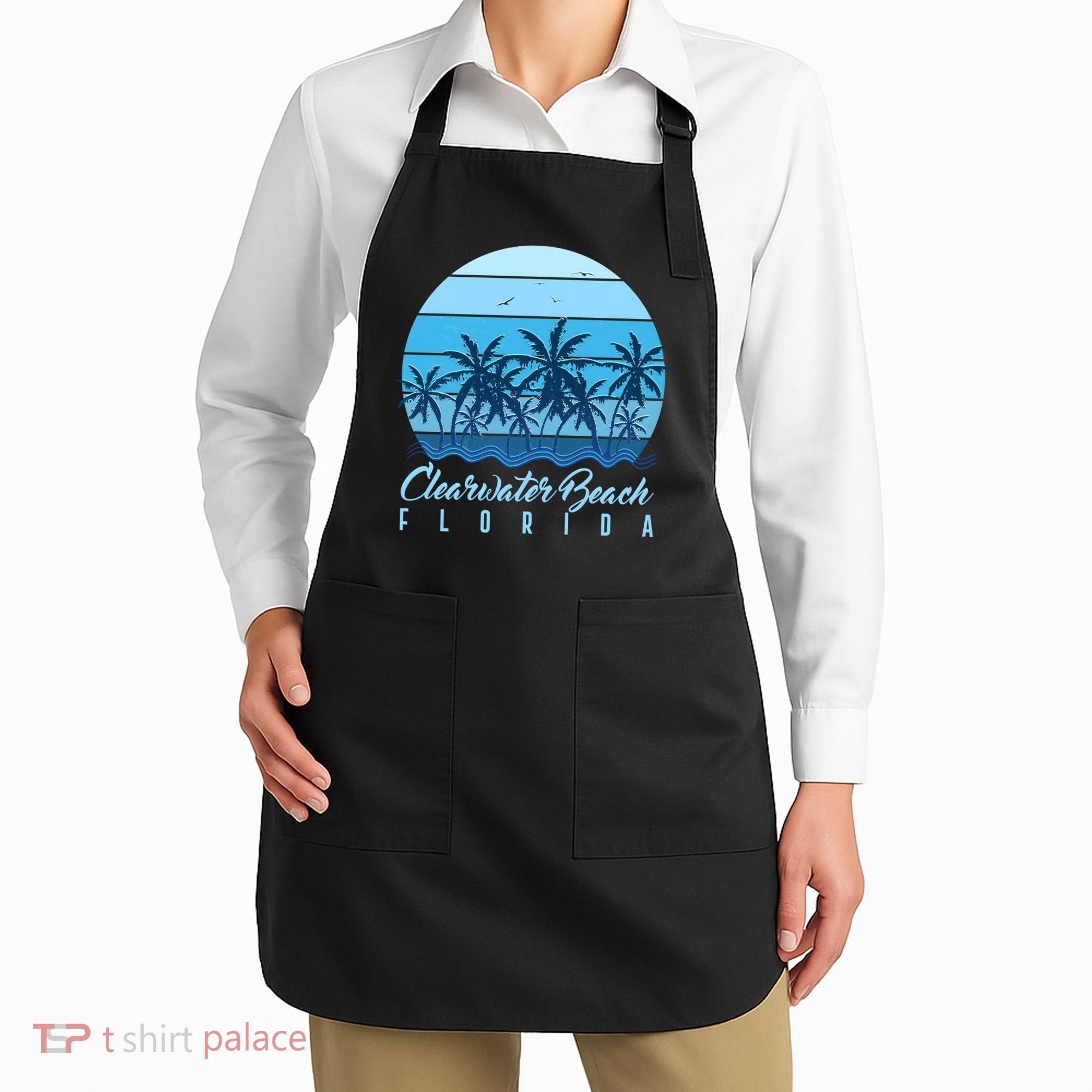 Retro Clearwater Beach Florida Apron