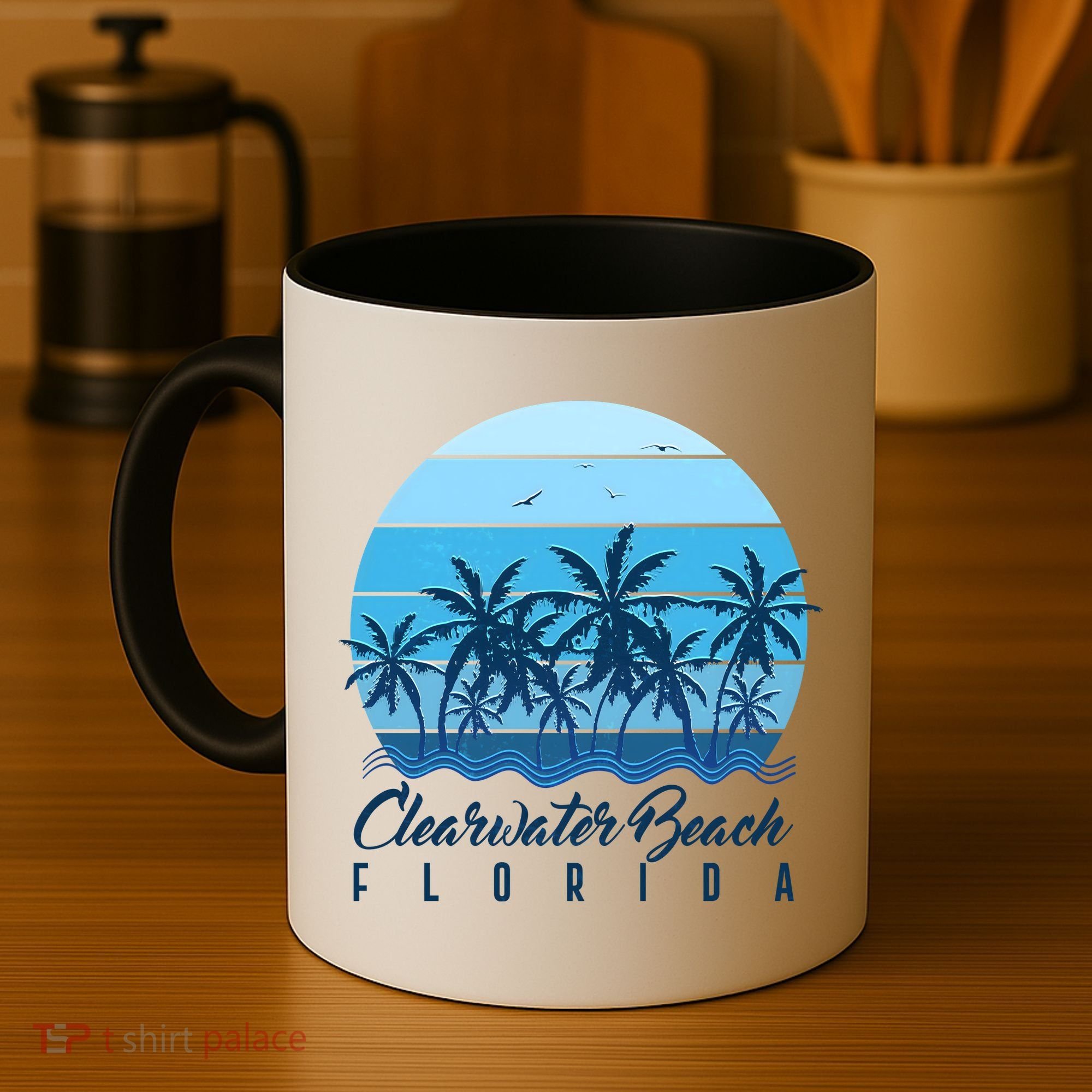 Retro Clearwater Beach Florida Coffee Mug