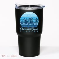 Retro Clearwater Beach Florida Tumbler thumb 0