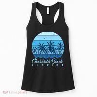 Retro Clearwater Beach Florida Women's Tank Top thumb 0
