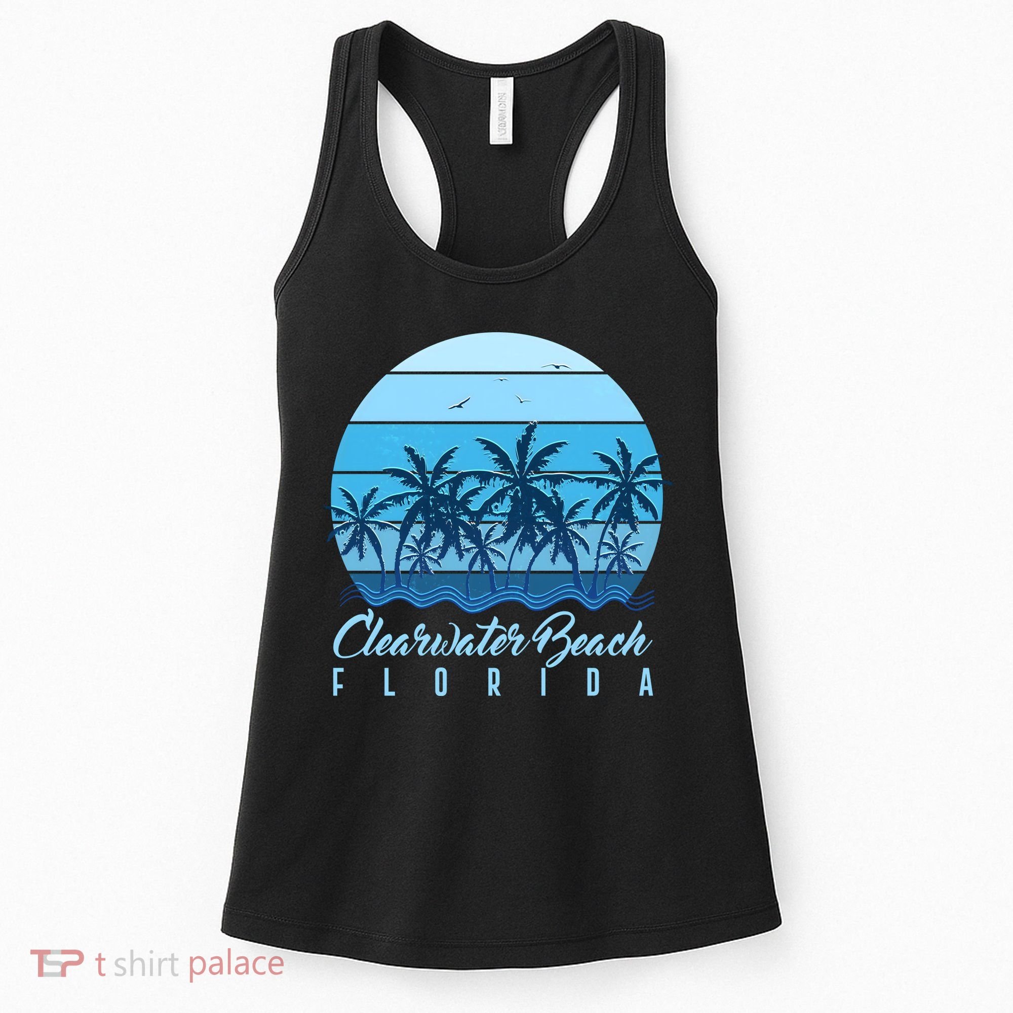 Retro Clearwater Beach Florida Women's Tank Top