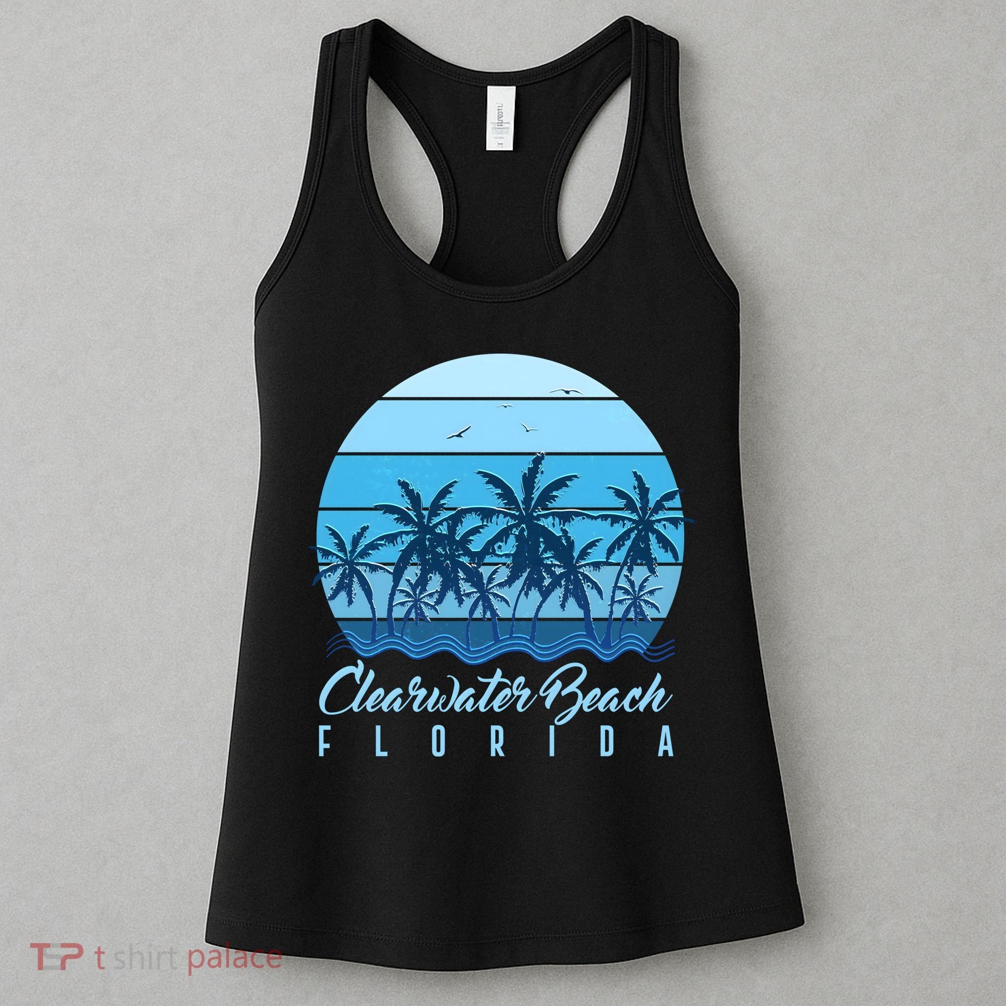 Retro Clearwater Beach Florida Women's Tank Top