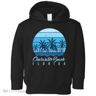 Retro Clearwater Beach Florida Toddler Hoodie