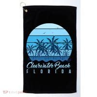 Retro Clearwater Beach Florida Golf Towel thumb 0