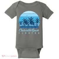 Retro Clearwater Beach Florida Baby Bodysuit thumb 0