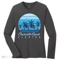 Retro Clearwater Beach Florida Women's Long Sleeve Shirt thumb 0