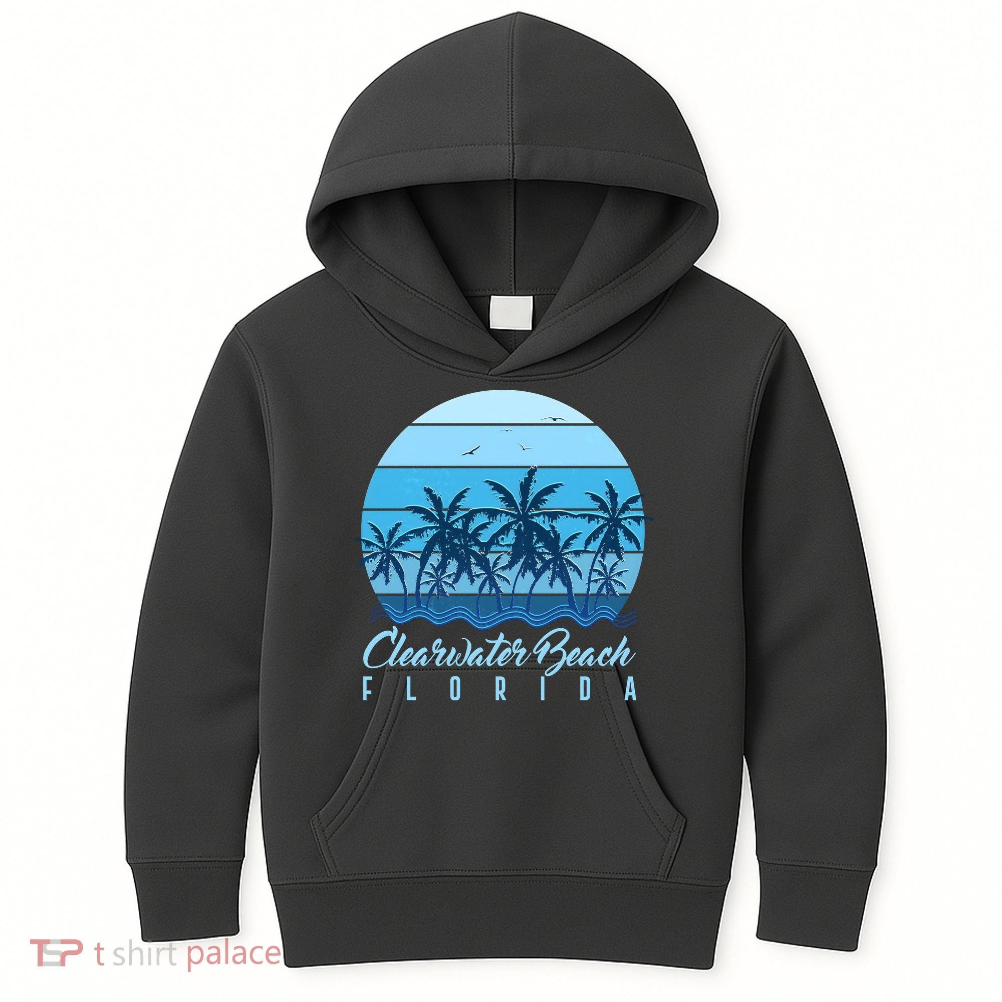 Retro Clearwater Beach Florida Kids Hoodie